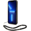 Guess GUHCP14SHGCOHK iPhone 14 6.1 black / black hardcase Translucent Pearl Strap - (GUE002234-0)