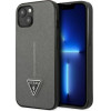 Guess GUHCP14SPSATLG iPhone 14 6.1 silver / silver hardcase SaffianoTriangle Logo - (GUE002338-0)
