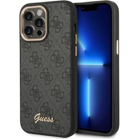 Guess GUHCP14XHG4SHK iPhone 14 Pro Max 6.7 ''black / black hard case 4G Vintage Gold Logo - (GUE002289-0)