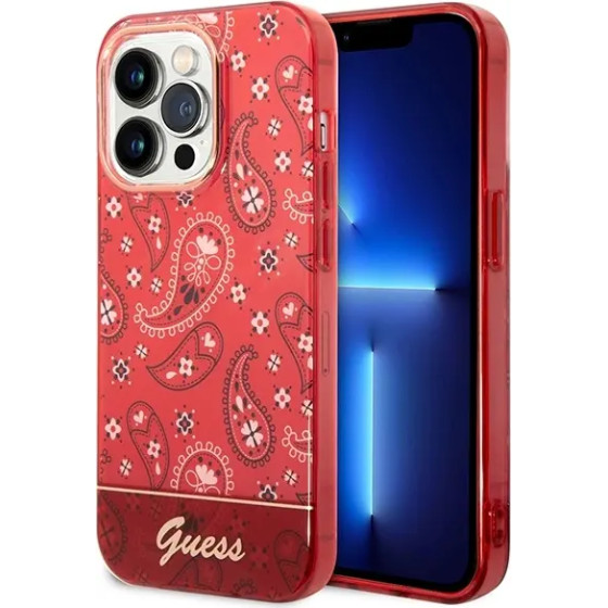 Guess GUHCP14XHGBNHR iPhone 14 Pro Max 6.7 red/red hardcase Bandana Paisley - (GUE002201-0)