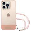 Guess GUHCP14XHGCOHP iPhone 14 Pro Max 6.7 pink/pink hardcase Translucent Pearl Strap - (GUE002245-0)