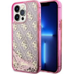 Guess GUHCP14XLC4PSGP iPhone 14 Pro Max 6.7'' pink/pink hardcase Liquid Glitter 4G Transculent - (GUE002794-0)