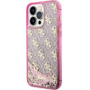 Guess GUHCP14XLC4PSGP iPhone 14 Pro Max 6.7'' pink/pink hardcase Liquid Glitter 4G Transculent - (GUE002794-0)