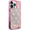 Guess GUHCP14XLC4PSGP iPhone 14 Pro Max 6.7'' pink/pink hardcase Liquid Glitter 4G Transculent - (GUE002794-0)