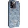 Guess GUHCP14XP4TDSCPB iPhone 14 Pro Max 6.7 blue/blue hardcase Crossbody 4G Metal Logo - (GUE003184-0)