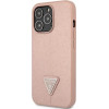 Guess GUHCP14XPSATLP iPhone 14 Pro Max 6,7 pink / pink hardcase SaffianoTriangle Logo - (GUE002345-0)