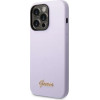 Guess GUHCP14XSLSMU iPhone 14 Pro Max 6.7 purple/purple hard case Silicone Vintage Gold Logo - (GUE002285-0)
