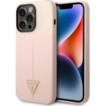 Guess GUHCP14XSLTGP iPhone 14 Pro Max 6.7 pink/pink hardcase Silicone Triangle - (GUE002321-0)
