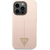 Guess GUHCP14XSLTGP iPhone 14 Pro Max 6.7 pink/pink hardcase Silicone Triangle - (GUE002321-0)