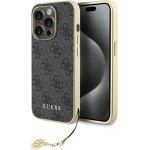 Guess GUHCP15LGF4GGR iPhone 15 Pro 6.1 gray/gray hardcase 4G Charms Collection - (GUE003284-0)