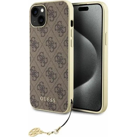 Guess GUHCP15MGF4GBR iPhone 15 Plus 6.7 brown/brown hardcase 4G Charms Collection - (GUE003281-0)
