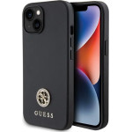 Guess GUHCP15MPS4DGPK iPhone 15 Plus 6.7 black/black hardcase Strass Metal Logo - (GUE003204-0)