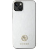 Guess GUHCP15MPS4DGPS iPhone 15 Plus 6.7 silver/silver hardcase Strass Metal Logo - (GUE003325-0)