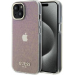 Guess GUHCP15SHDECMP iPhone 15 6.1 pink/pink hardcase IML Faceted Mirror Disco Iridescent - (GUE003239-0)