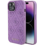 Guess GUHCP15SP4EPMU iPhone 15 6.1 purple/light purple hardcase Leather 4G Stamped - (GUE003202-0)