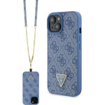 Guess GUHCP15SP4TDSCPB iPhone 15 6.1 blue/blue hardcase Crossbody 4G Metal Logo - (GUE003187-0)