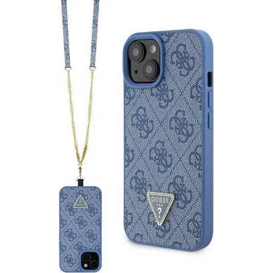 Guess GUHCP15SP4TDSCPB iPhone 15 6.1 blue/blue hardcase Crossbody 4G Metal Logo - (GUE003187-0)
