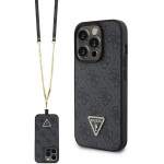 Guess GUHCP15XP4TDSCPK iPhone 15 Pro Max 6.7 black/black hardcase Crossbody 4G Metal Logo - (GUE003178-0)
