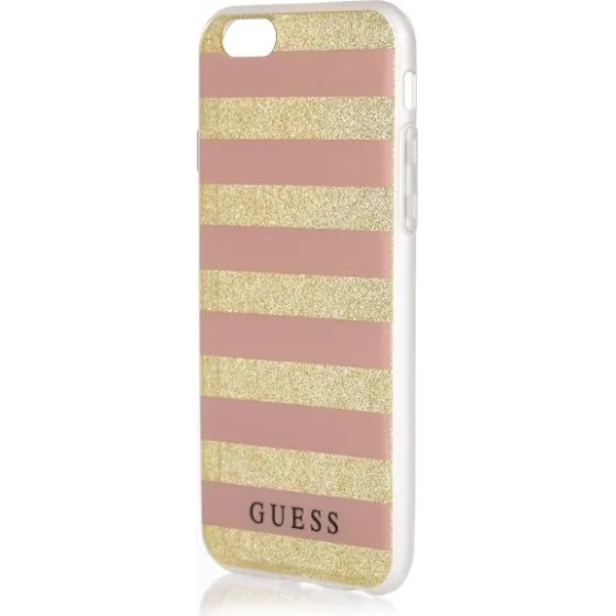 Guess GUHCP6STGPI iPhone 6/6S pink hardcase Ethnic Chic Stripes 3D - (GUE000054-0)