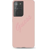 Guess GUHCS21LLSVSPI S21 Ultra G998 pink/pink hardcase Script Vintage - (GUE001199-0)