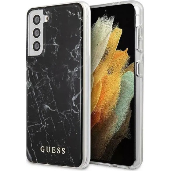 Guess GUHCS21MPCUMABK S21+ G996 black/black hardcase Marble - (GUE001218-0)