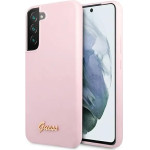 Guess GUHCS22MLSLMGLA S22+ S906 lavender/lavender hardcase Silicone Script Metal Logo - (GUE001847-0)