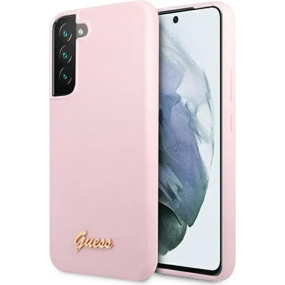 Guess GUHCS22MLSLMGLA S22+ S906 lavender/lavender hardcase Silicone Script Metal Logo - (GUE001847-0)