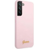 Guess GUHCS22MLSLMGLA S22+ S906 lavender/lavender hardcase Silicone Script Metal Logo - (GUE001847-0)