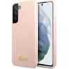 Guess GUHCS22MLSLMGPP S22+ S906 pink/pink hardcase Silicone Script Metal Logo - (GUE001841-0)