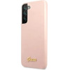 Guess GUHCS22MLSLMGPP S22+ S906 pink/pink hardcase Silicone Script Metal Logo - (GUE001841-0)