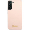 Guess GUHCS22MLSLMGPP S22+ S906 pink/pink hardcase Silicone Script Metal Logo - (GUE001841-0)