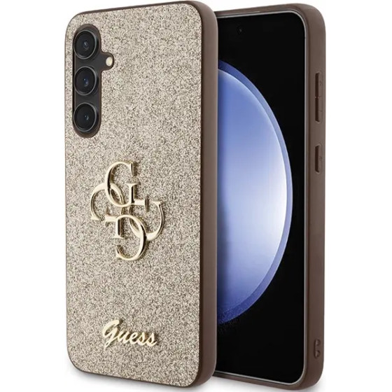 Guess GUHCS23FEHG4SGD S23 FE S711 gold/gold hardcase Glitter Script Big 4G - (GUE003437-0)