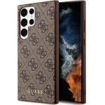 Guess GUHCS23LG4GFBR S23 Ultra S918 brown/brown hard case 4G Metal Gold Logo - (GUE002646-0)