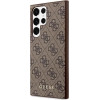 Guess GUHCS23LG4GFBR S23 Ultra S918 brown/brown hard case 4G Metal Gold Logo - (GUE002646-0)
