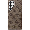 Guess GUHCS23LG4GFBR S23 Ultra S918 brown/brown hard case 4G Metal Gold Logo - (GUE002646-0)