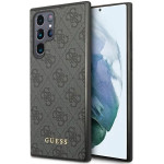 Guess GUHCS23LG4GFGR S23 Ultra S918 grey/grey hardcase 4G Metal Gold Logo - (GUE002643-0)