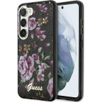 Guess GUHCS23MHCFWSK S23+ S916 black/black hardcase Flower Collection - (GUE002673-0)