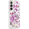 Guess GUHCS23MHCFWST S23+ S916 white/white hardcase Flower Collection - (GUE002682-0)