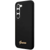 Guess GUHCS23MSLSMK S23+ S916 black/black hardcase Silicone Vintage Gold Logo - (GUE002621-0)