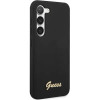 Guess GUHCS23MSLSMK S23+ S916 black/black hardcase Silicone Vintage Gold Logo - (GUE002621-0)