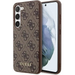 Guess GUHCS23SG4GFBR S23 S911 brown/brown hard case 4G Metal Gold Logo - (GUE002644-0)