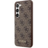 Guess GUHCS23SG4GFBR S23 S911 brown/brown hard case 4G Metal Gold Logo - (GUE002644-0)