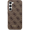 Guess GUHCS23SG4GFBR S23 S911 brown/brown hard case 4G Metal Gold Logo - (GUE002644-0)
