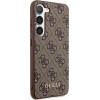 Guess GUHCS23SG4GFBR S23 S911 brown/brown hard case 4G Metal Gold Logo - (GUE002644-0)