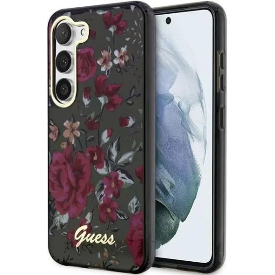 Guess GUHCS23SHCFWSA S23 S911 green/kaki hardcase Flower Collection - (GUE002678-0)