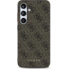 Guess GUHCS24FEG4GFBR S24 FE S721 brown/brown hardcase 4G Metal Gold Logo - (GUE004201-0)