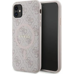 Guess GUHMN61G4GFRP iPhone 11 6.1'' / Xr pink/pink hardcase 4G Collection Leather Metal Logo MagSafe - (GUE003484-0)