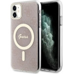 Guess GUHMN61H4STP iPhone 11 6.1'' pink/pink hardcase 4G MagSafe - (GUE002815-0)
