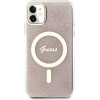 Guess GUHMN61H4STP iPhone 11 6.1'' pink/pink hardcase 4G MagSafe - (GUE002815-0)