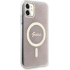 Guess GUHMN61H4STP iPhone 11 6.1'' pink/pink hardcase 4G MagSafe - (GUE002815-0)